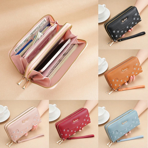 Cartera cuero para mujer - cartera,