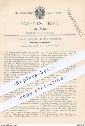 Original patent hartmann - e.,